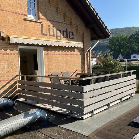 Ferienwohnung Im Bahnhof Luegde Exterior foto