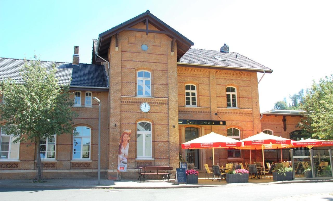 Ferienwohnung Im Bahnhof Luegde Exterior foto